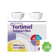 Fortimel Compact Fibre Vanille Bouteilles 4x125ml