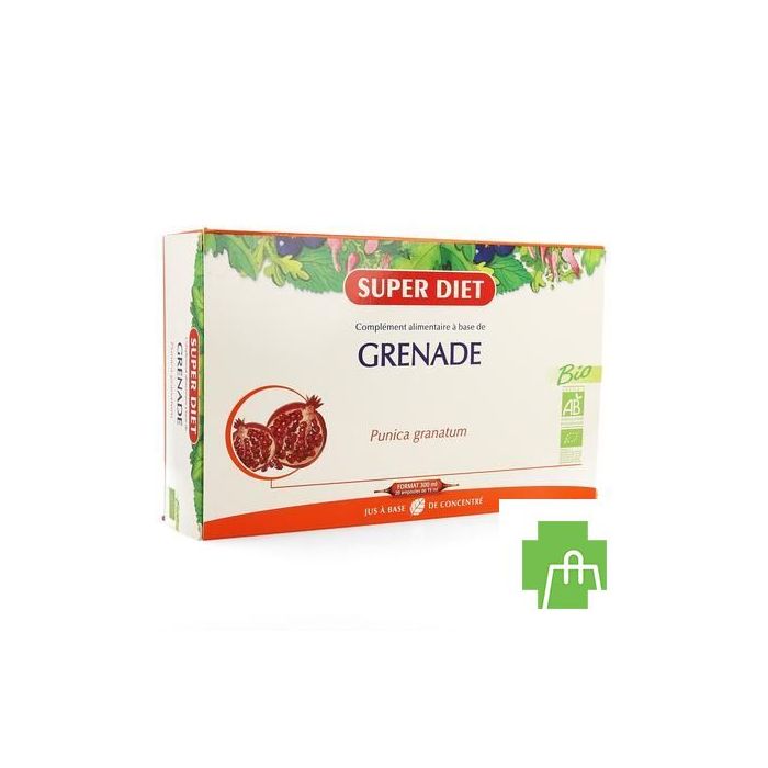 Super Diet Granaatappel Bio Amp 20x15ml