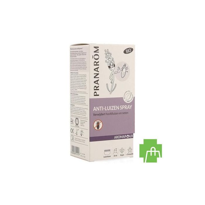 Aromapoux Bio Spray A/poux 30ml + Peigne