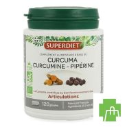 Super Diet Curcuma Curcumine Piperine Caps 120