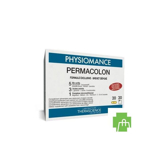 Permacol. S/prob.sach20+caps20 Physiomance Phy190b