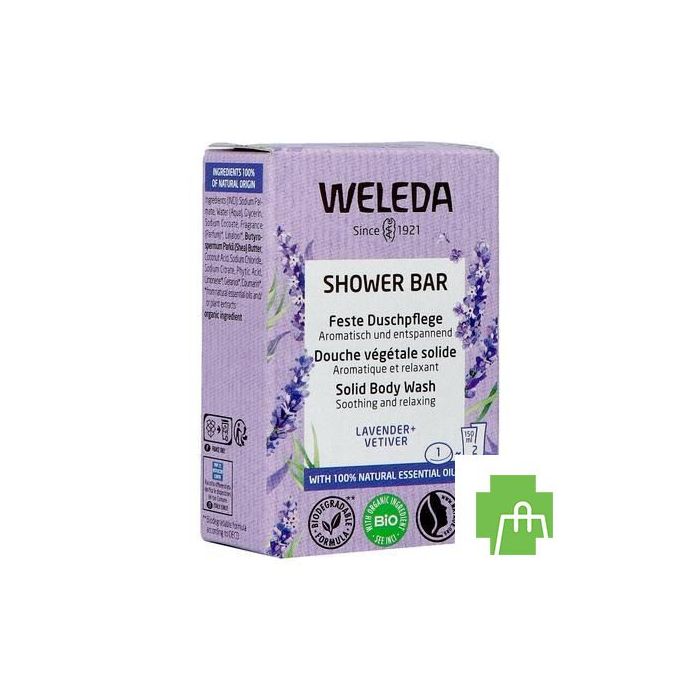 Weleda Shower Bar Lavendel + Vetiver 75g