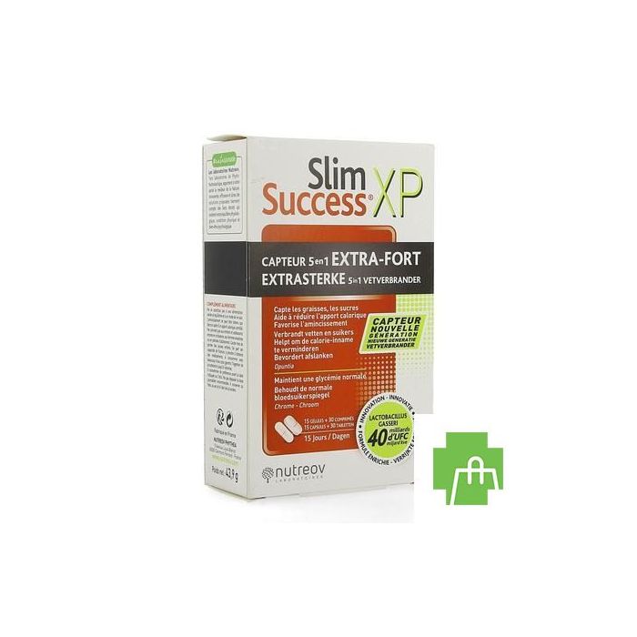 Slim Success Xp Capteur 5en1 Caps 15 + Comp 30