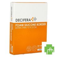 Decifera Foam Silicone Border Extra Thin 5x5cm
