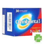 Omnibionta3 Junior Multivitamines voor Kinderen (30 tabletten)