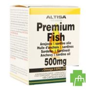 Altisa Ansjovis-sardine Olie 500mg Caps 100