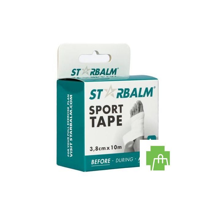 Star Balm Sport Tape 3,8cm X 10m Wit 1 Individ.