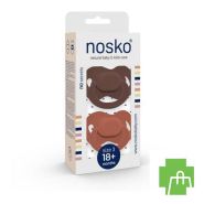 Nosko Fopspeen 18+ M Chocolate + Brick