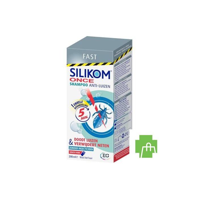 Silikom Once Shampoo A/Luizen A/Neten 200Ml