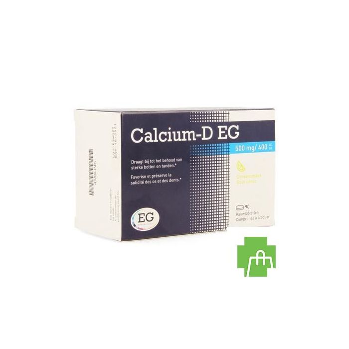 Calcium-D EG 500Mg/400Ie Kauwtabl 90