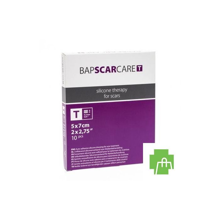 Bap Scar Care T Pans Fin Transp 5x 7cm 10 600507