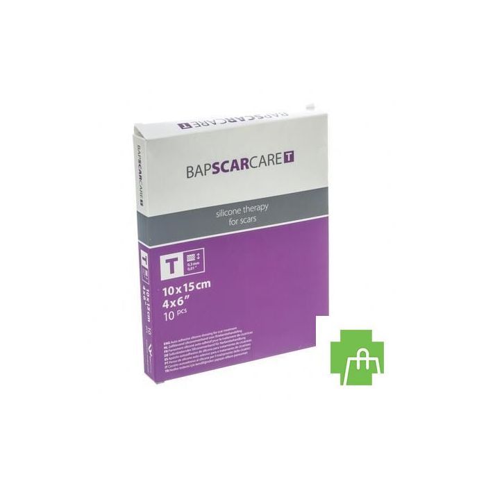 Bap Scar Care T Verb Dun Transp 10x15cm 10 601015