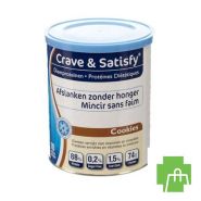Crave & Satisfy Dieetproteinen Cookies Pot 200g