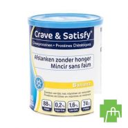 Crave & Satisfy Dieetproteinen Banana Pot 200g