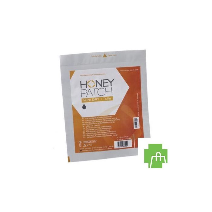 Honeypatch Mini-dry Gen.hon.2,5g+tulle Ster5x5cm 1