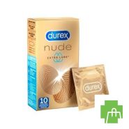 Durex Nude Extra Lube Condoms 10