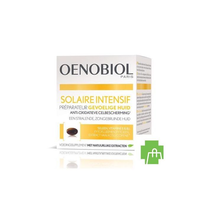 Oenobiol Solaire Intensif Gevoelige Huid 30 Cap