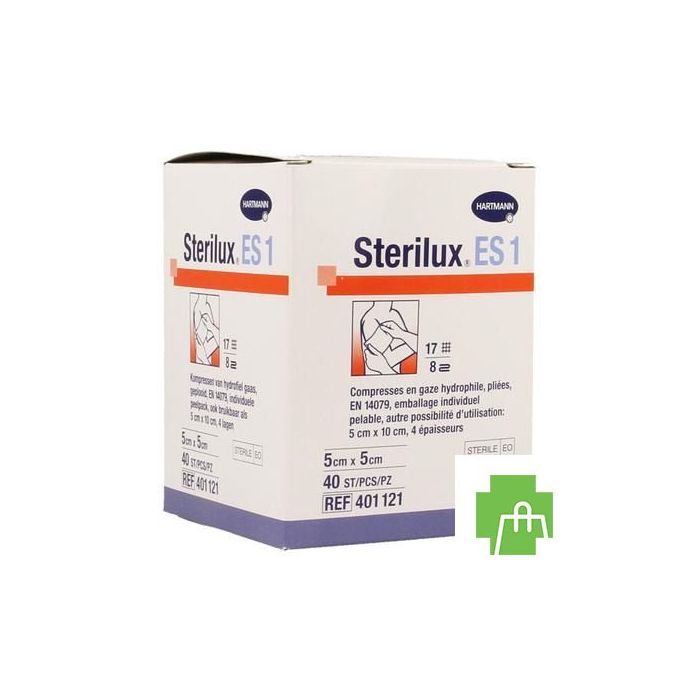 Sterilux Es1 Cp Ster 8pl 5,0x 5,0cm 40 2050160
