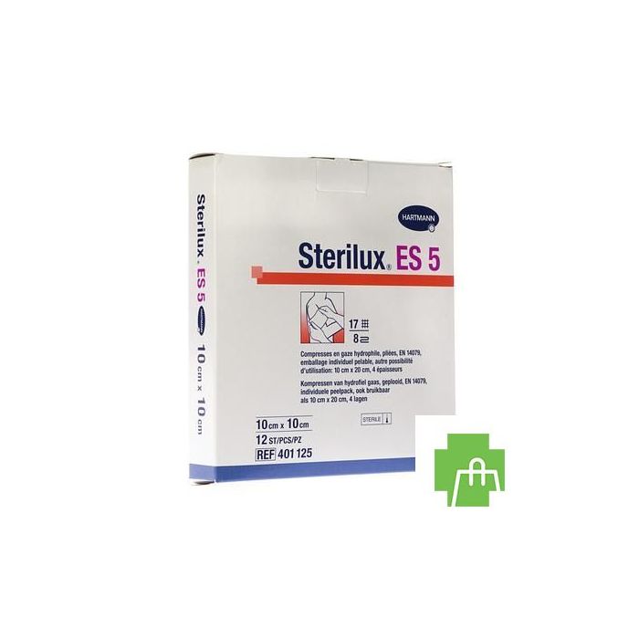 Sterilux Es5 Kp Ster 8pl 10,0x10,0cm 12 2050190