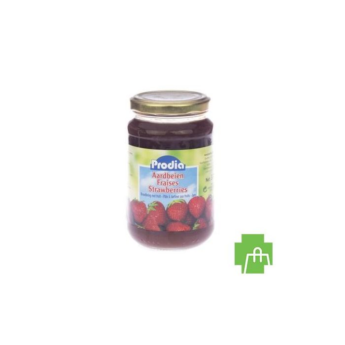Prodia Jam Aardbeien + Fructose 370g 6090 Revogan