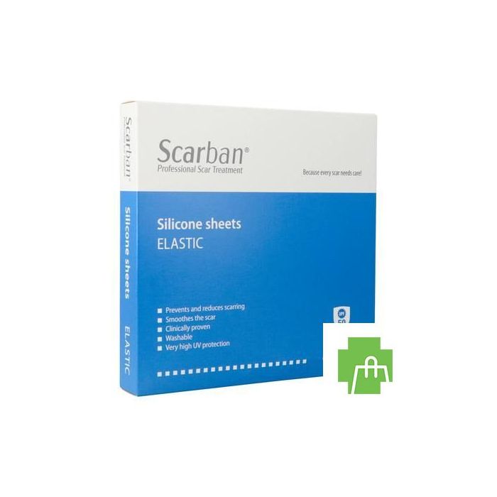 Scarban Elastic Silicone Sheet 5x 7,5cm 2