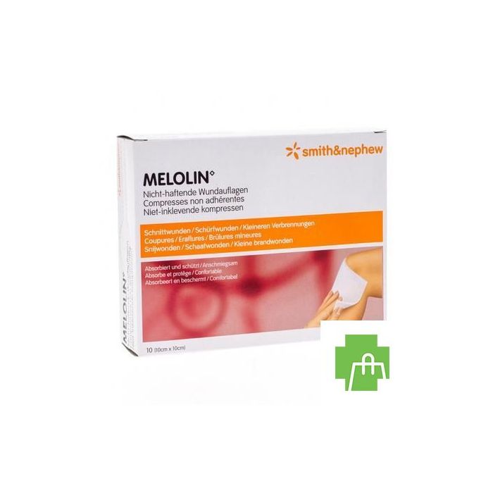 Melolin Kp Ster 10x10cm 10 66030261