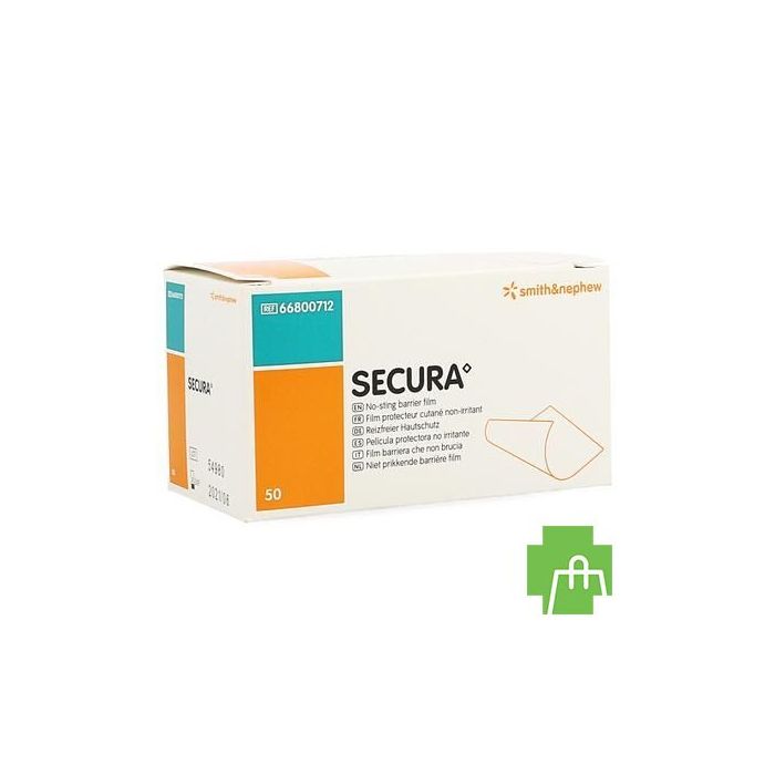 Secura No-sting Barrier Wipes 1ml 50 66800712