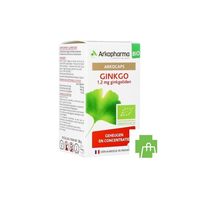 Arkogelules Ginkgo Bio Caps 150