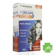 Forcapil Pack Decouverte Caps 2x60+sh 200ml Grat.