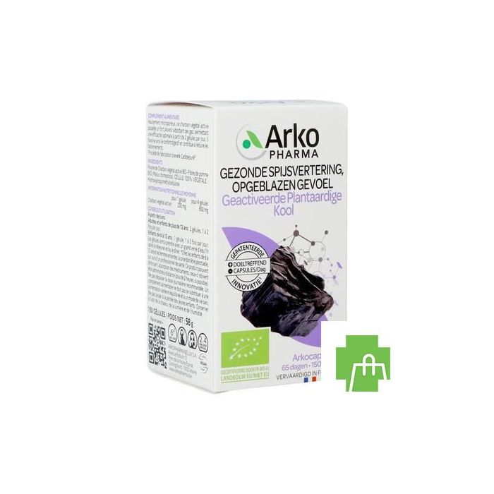 Arkogelules Charbon Vegetal Bio Caps 150