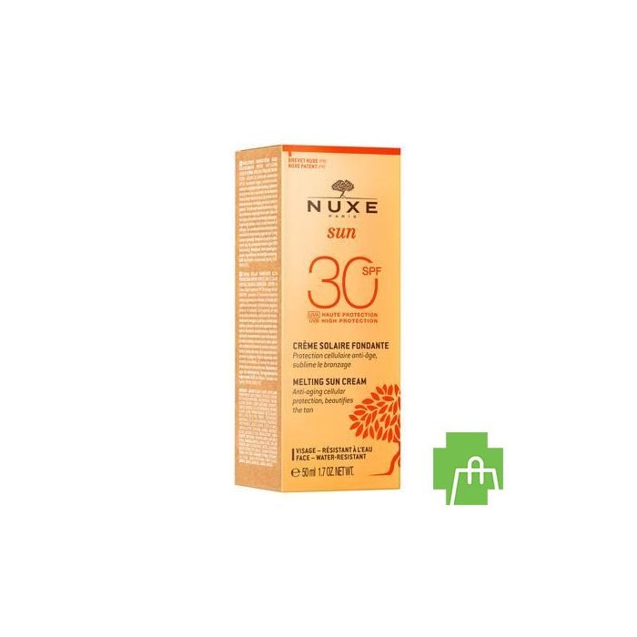 Nuxe Melting Sun Face Cream Ip30 Tube 50ml