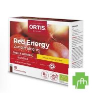 Ortis Red Energy Citroen Gember Bio Z/alc 10x15ml