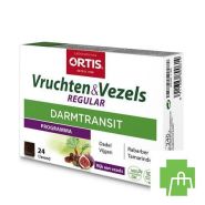Ortis Vruchten & Vezezels Regular Blokjes 24