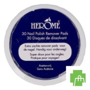 Herome Nail Polish Remover Pads 30 2033
