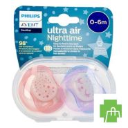 Philips Avent Sucette +0m Air Night Girls