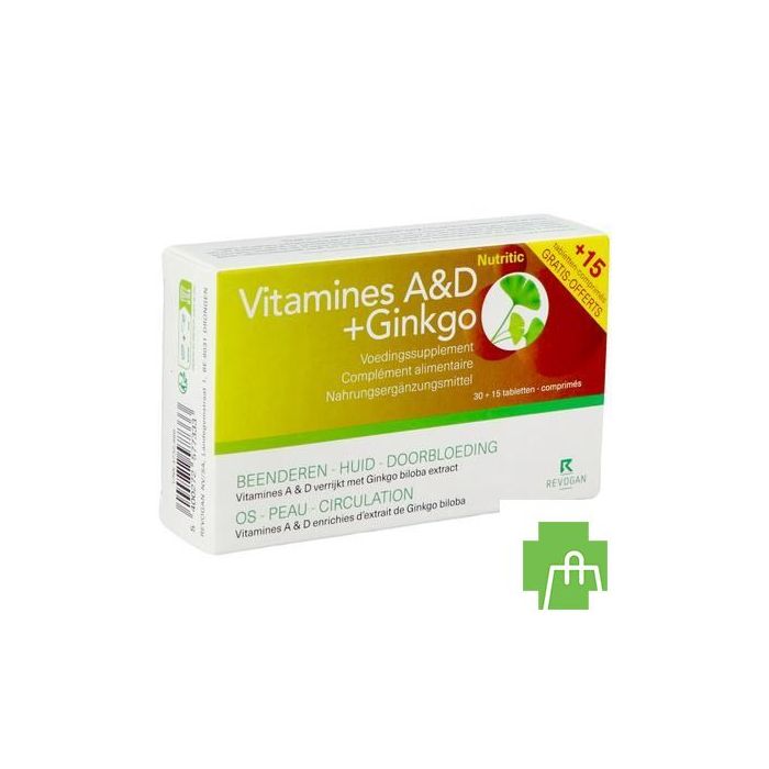 Vitamines A&d+gin. Nutritic Comp30+15 7733 Revogan