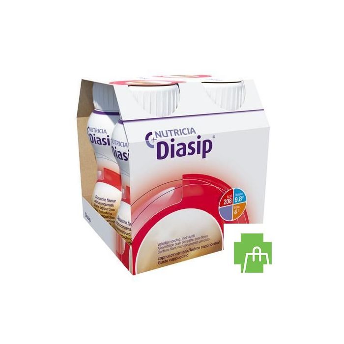 Diasip Cappuccino Fles 4x200ml