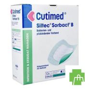 Cutimed Siltec Sorbact B 12,5x12,5cm 10