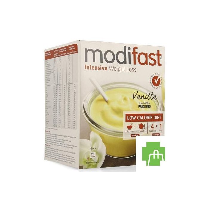 Modifast Intensive Vanilla Flavoured Pudding 8x55g
