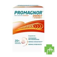 Promagnor Magnésium 400mg + 180mg Vitamine C (20 Comprimés Effervescents)
