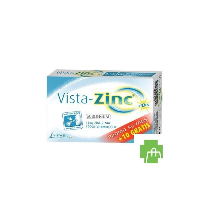 Vista Zinc Smelttabl 50 + 10 Gratis