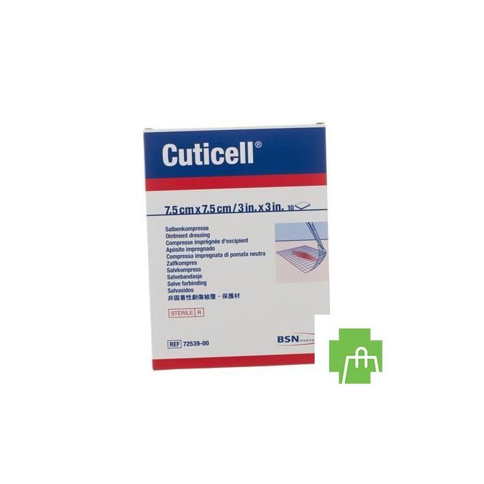 Cuticell Cp Impr.d'excip. 7,5x 7,5cm 10 7253900