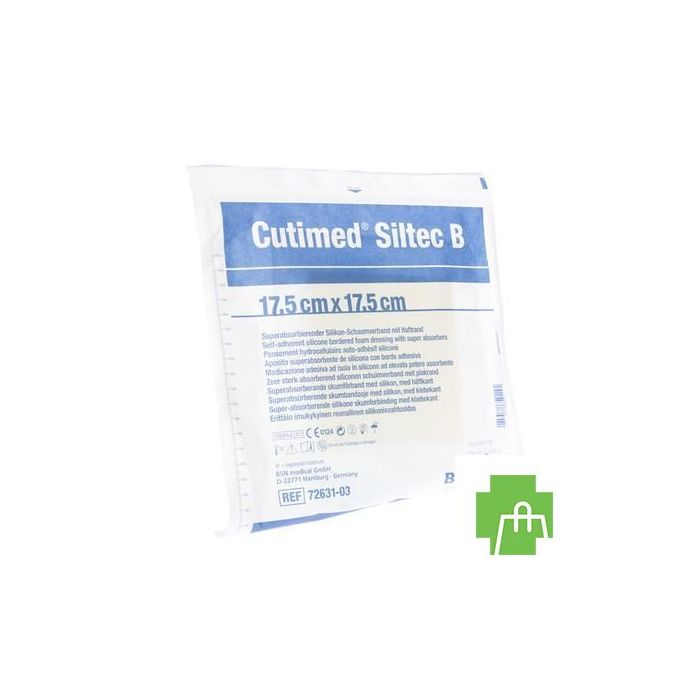 Cutimed Siltec B Cp Steril 17,5x17,5cm 1 7328403