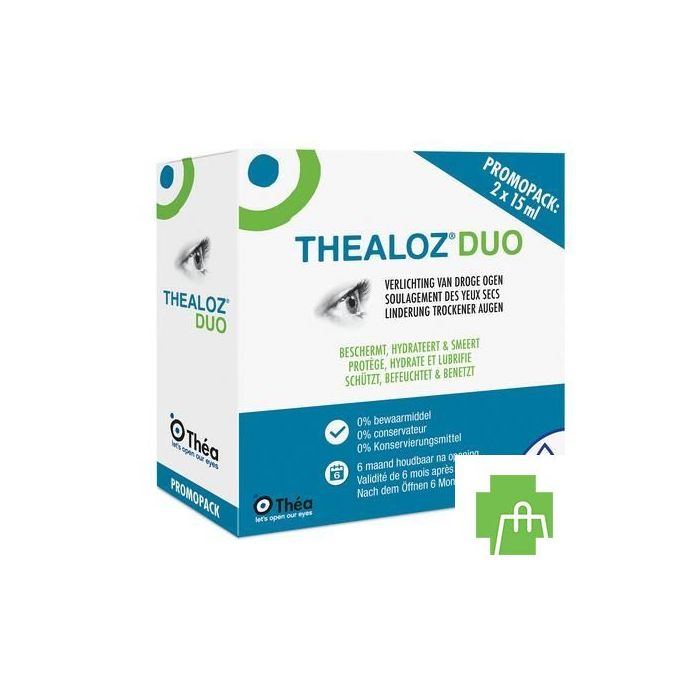 Thealoz Duo Gouttes Oculaires 2x15ml