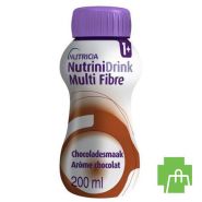 NutriniDrink Multi Fibre Arôme Chocolat Bouteille 200ml